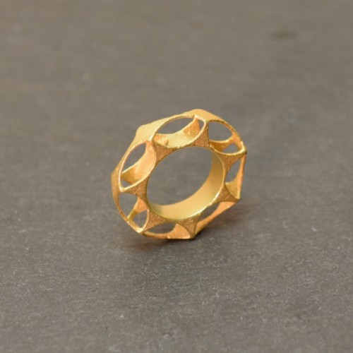 Fingerring Rotgold AU750 Ø 32 x 6 mm
