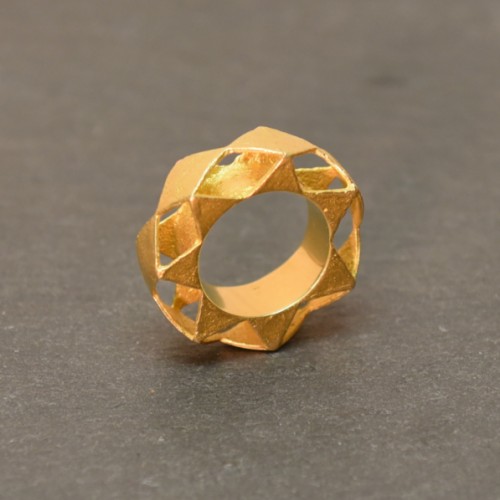 Fingerring Rotgold AU750 Ø 34 x 10 mm